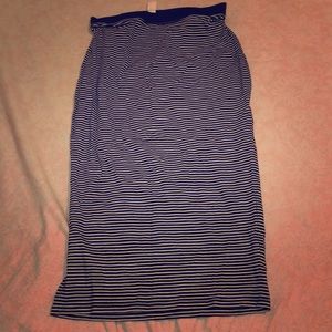 striped pencil skirt